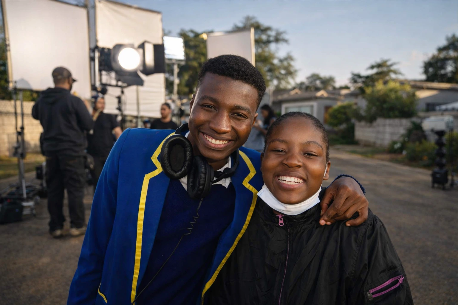 Behind the scenes student drama production